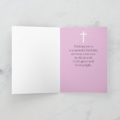 Happy Birthday Scripture Ecclesiastes 3 11 Flowers Kaart (Binnen)