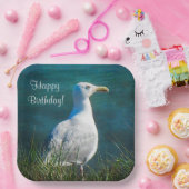 Happy Birthday Seagull Papieren Bordje (Feest)