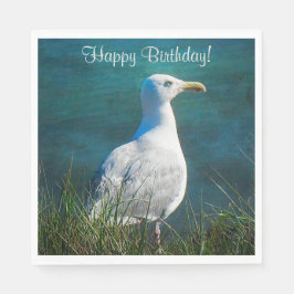 Happy Birthday Seagull Servet