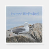 Happy Birthday Seagull Servetten (Voorkant)