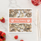 Happy Birthday Seashells Servet (Insitu)