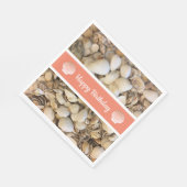 Happy Birthday Seashells Servet (Hoek)