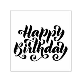 Happy Birthday Self Inking Rubber Stamp Zelfinktende Stempel