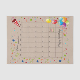 Happy Birthday September 2022 Weefselpapier Tissuepapier