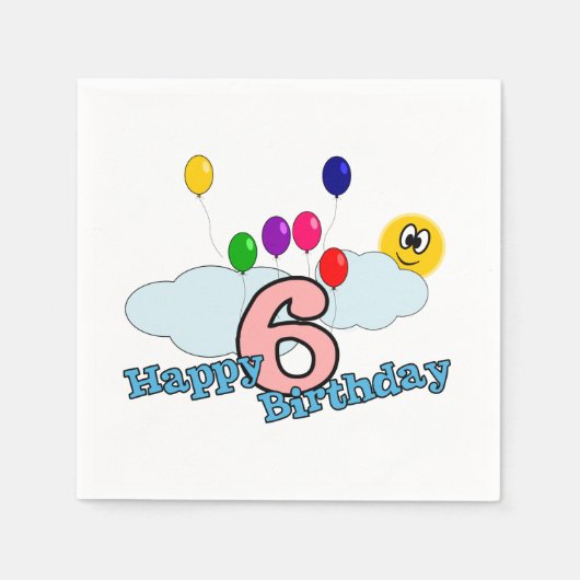 Happy Birthday Servetten (Voorkant)