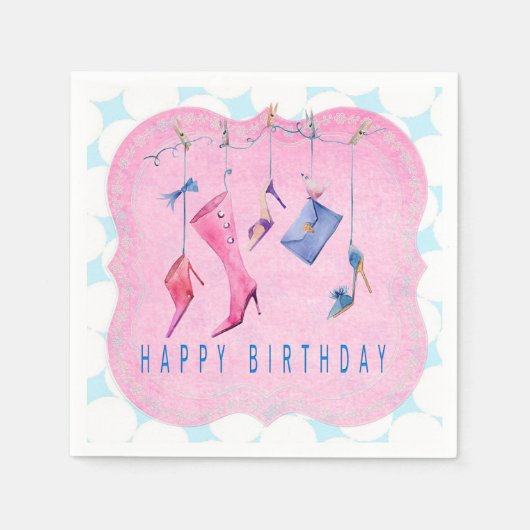 Happy Birthday Servetten (Voorkant)