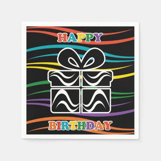 Happy Birthday Servetten (Voorkant)