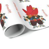 Happy Birthday Sheriff Gift Wrap Cadeaupapier (Rol Hoek)