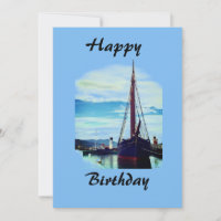 Happy Birthday Ship Kaart