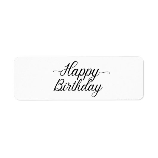 Happy Birthday Shipping Labels (Voorkant)