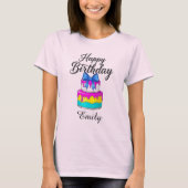 Happy birthday shirt cake Personalized (Voorkant)