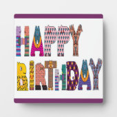 "HAPPY BIRTHDAY" SIGN FOTOPLAAT (Voorkant)