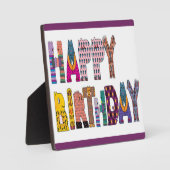 "HAPPY BIRTHDAY" SIGN FOTOPLAAT (Voorkant)