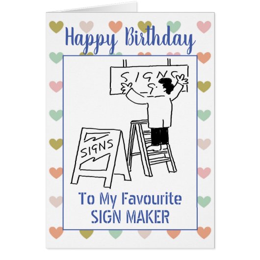 Happy Birthday Sign Maker (Voorkant)