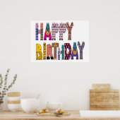 "HAPPY BIRTHDAY" SIGN POSTER (Keuken)