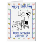 Happy Birthday Sign Writer (Voorkant)