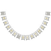 ☆ HAPPY BIRTHDAY ☆ Silver Bow Vlaggetjes (Alle)