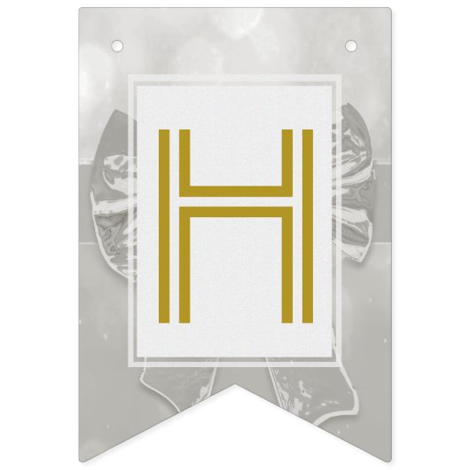 ☆ HAPPY BIRTHDAY ☆ Silver Bow Vlaggetjes (Tweede vlag)