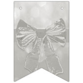 ☆ HAPPY BIRTHDAY ☆ Silver Bow Vlaggetjes (Eerste vlag)