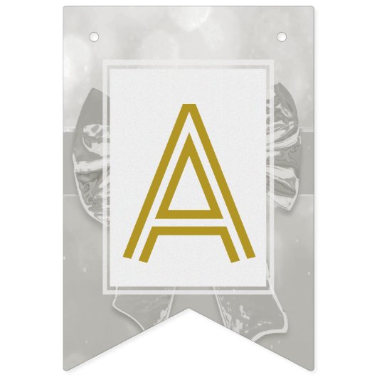 ☆ HAPPY BIRTHDAY ☆ Silver Bow Vlaggetjes (Derde vlag)