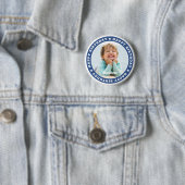 Happy Birthday Simple Moderne Custom Photo Ronde Button 5,7 Cm (In situ)