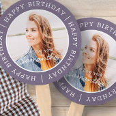 Happy Birthday Simple Preppy Modern Custom Photo Handwaaier