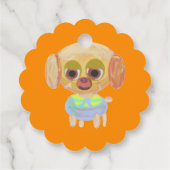 Happy Birthday Sinaasappel Bedankjes Labels (Achterkant)