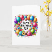 Happy Birthday SIS Kaart (Gele Bloem)