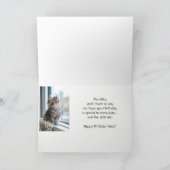 Happy Birthday Sister Custom Special Kitty Wishes Kaart (Binnen)