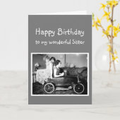 Happy Birthday  Sisters Love Kaart (Gele Bloem)