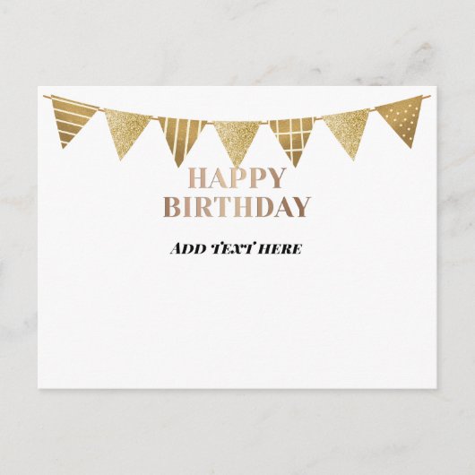 Happy Birthday Sjabloon (Voorkant)