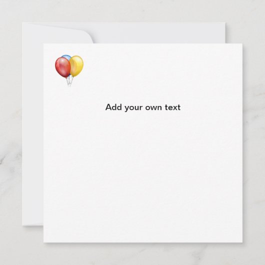 Happy Birthday SJABLOON, aanpasbaar, Kaart (Achterkant)