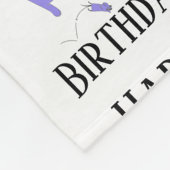 Happy Birthday Sjabloon Funny Cats Fleece Deken (Hoek)