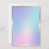 Happy Birthday sjabloon met ombre en Silver Kaart (Achterkant)