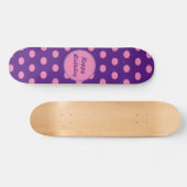 Happy Birthday Skateboard (Paarse & roze) (Horizontaal)
