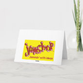 Happy Birthday Skateboarden Kaart (Achterkant)