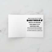 Happy Birthday Skull Crossbones Humor Funny Card Kaart (Binnen)