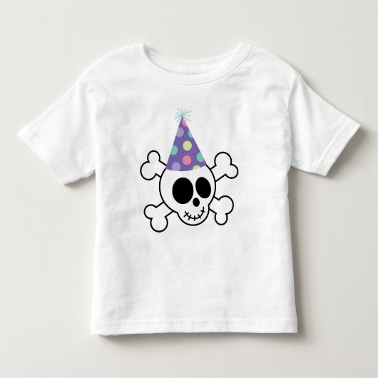Happy Birthday Skull Kinder Shirts (Voorkant)