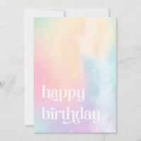 Happy Birthday Sky Aesthetic Star Kaart