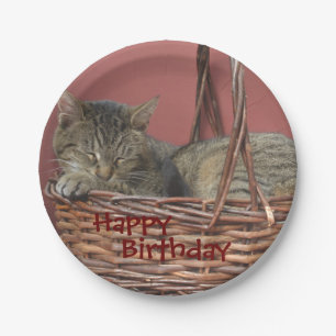Happy Birthday Slaping Kat Paper Bord