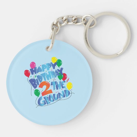 Happy Birthday Sleutelhanger (Achterkant)