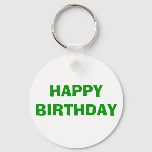 HAPPY BIRTHDAY SLEUTELHANGER (Voorkant)