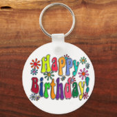 Happy Birthday Sleutelhanger (Voorkant)