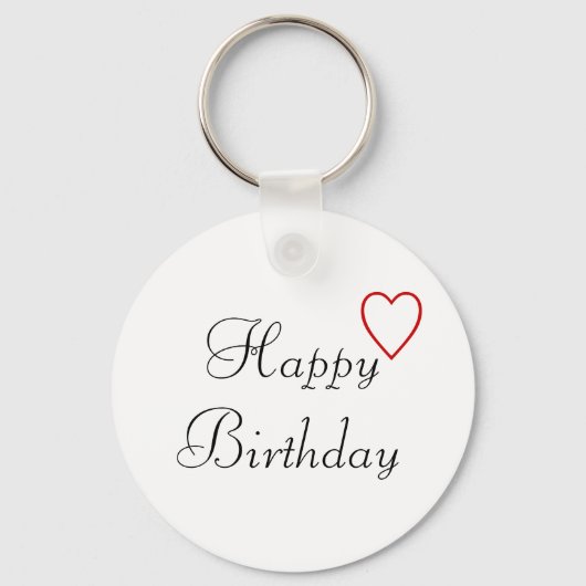 Happy Birthday Sleutelhanger (Voorkant)