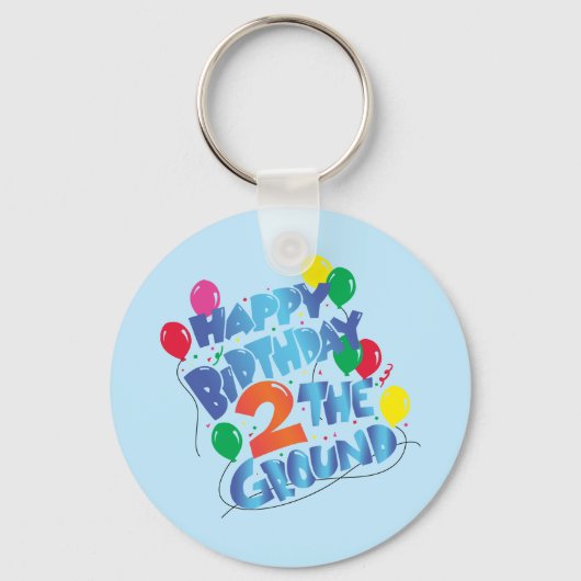 Happy Birthday Sleutelhanger (Voorkant)