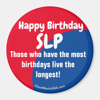 Happy Birthday SLP koelkast Magnet