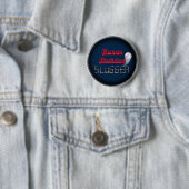 Happy Birthday Slugger Blue-Baseball-BUTTON PINS Ronde Button 5,7 Cm (In situ)