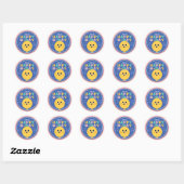 Happy Birthday sluit je aan bij de Envelope Seal Ronde Sticker (Vel)