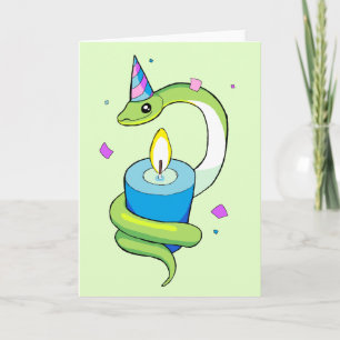 Happy Birthday Snake Card Kaart