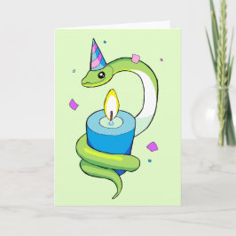 Happy Birthday Snake Kaart